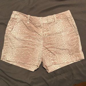 Snakeskin Print Shorts